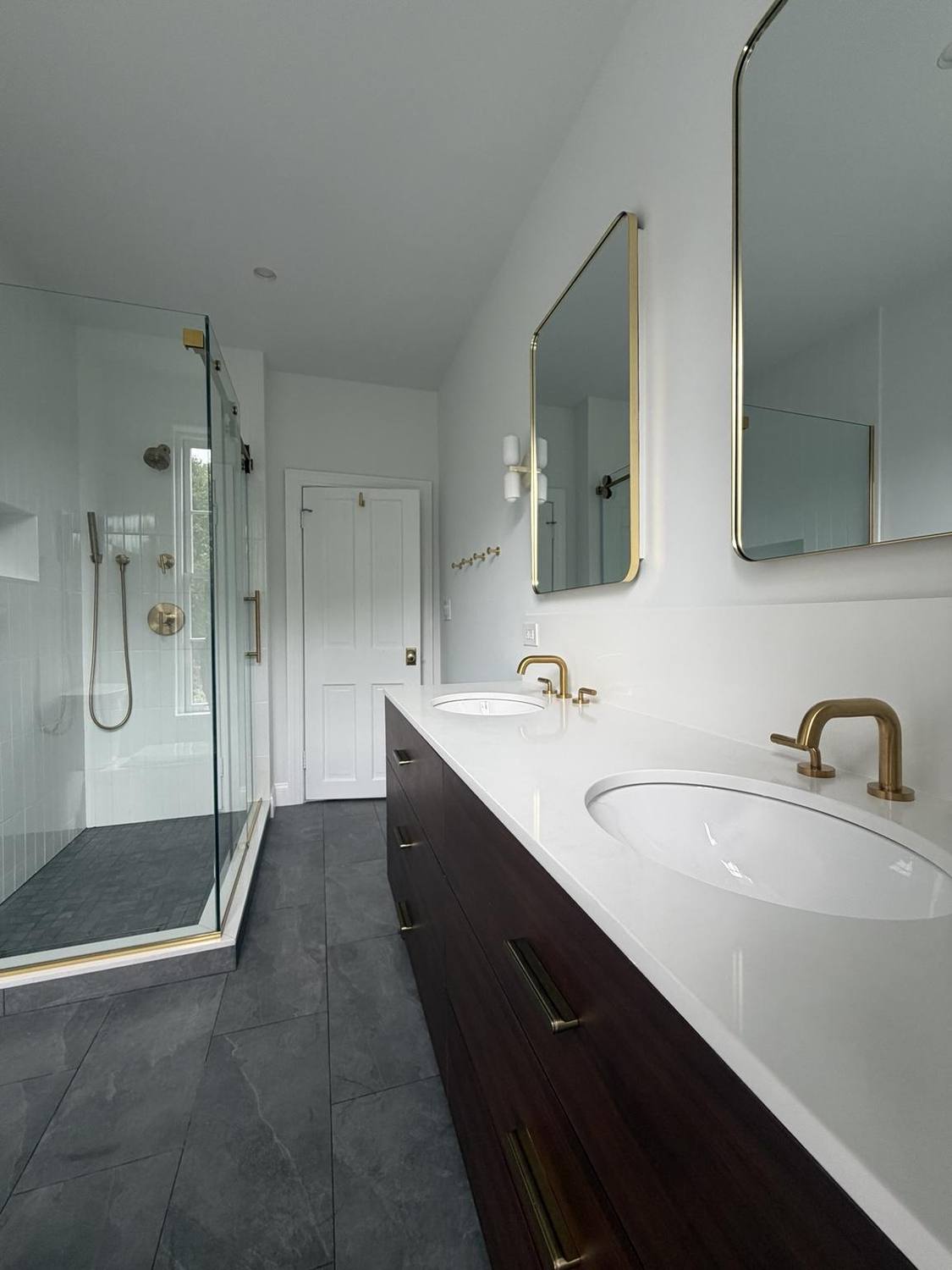 Completed bathroom renovation