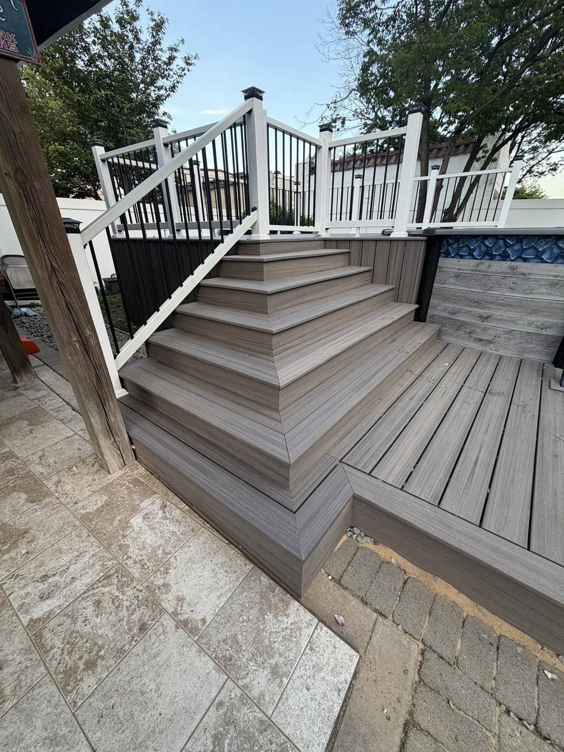 Composite deck and stairs