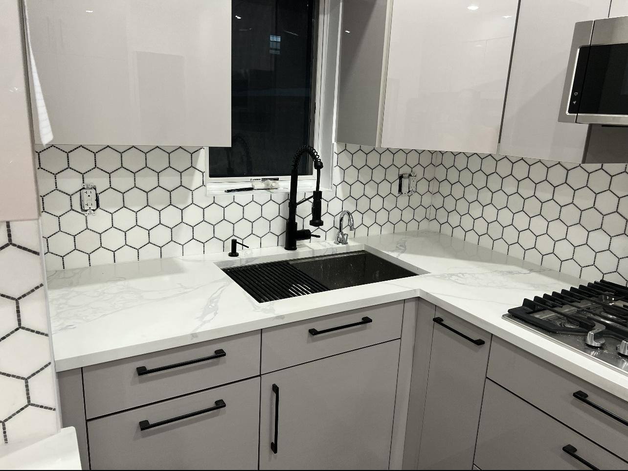 Dark cabinetry kitchen